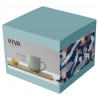 Viva Scandinavia MINIMA EVA V81446 Tea Cup with Strainer and Lid, 380 ml, Porcelain, Green
