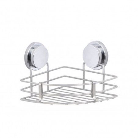 Metalife MGKB-715 Corner Bathroom Shelf, 18 x 30 cm, Chrome