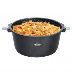 Bohmann BH 1730-24CR Saucepan, 24 cm, 4.3 L, Removable Handles, Induction, Black