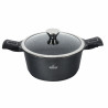 Bohmann BH 1730-28CR Saucepan, 28 cm, 6.5 L, Removable Handles, Induction, Black