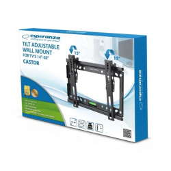 Esperanza ERW010 TV Mount, Wall-Mounted, 14''–50'', VESA 200x200, Max. 25 kg, Black