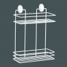 Metalife DB-719 Bathroom Shelving Unit, 24 x 11 x 32.5 cm, 2 shelves, White