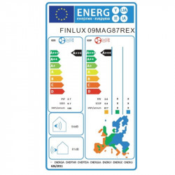 Κλιματιστικό Inverter Finlux 09MAG87REX, 9000 BTU, A+++, Wi-Fi, Comfort breeze, 4D εξαερισμός, Λευκό