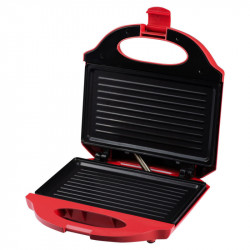 Oliver Voltz Daisy OV51442L Sandwich Toaster, 750W, Non-stick Grill Plates, Red