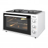 Finlux FMC-4524WF Compact Stove, 45 L, 1600 W, Two Burners, 3 Functions, Enamel, White