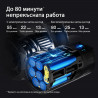 Вертикална прахосмукачка JIMMY H9 Flex, 600W, 200 AW, 0.6 л, Сгъваема, Автономност 80 минути, LED дисплей, Двойна Cyclon технология, Червен/сив