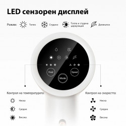 Στεγνωτήρας μαλλιών JIMMY F7, 1600W, υπερήχων, οθόνη LED, 3 ταχύτητες, 3 ρυθμίσεις θερμοκρασίας, Λευκό