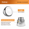 Aparat de cafea cubanez Rosberg R51173F9, 9 boluri, Inox