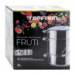 Oala de facut sucuri Topfann GS-01201-26JS-1, 8 l, 26 cm, Inductie, Inox