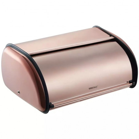 Kinghoff KH 1840 Bread Box, 36 cm, Lightweight and durable construction, Stainless steel, Rose gold