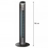 Ανεμιστήρας Tower Klausberg KB 7566, 55 W, 3 ταχύτητες, 3 λειτουργίες, οθόνη LED, Τηλεχειριστήριο, Χρονοδιακόπτης έως 15 ώρες, Μαύρο