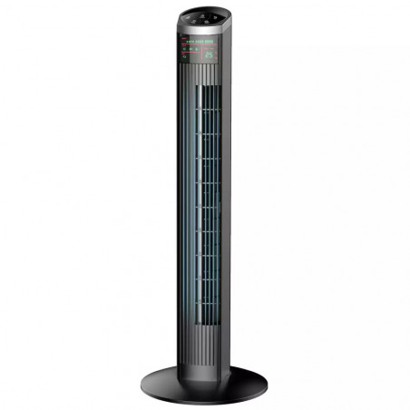 Ventilator coloana Klausberg KB 7566, 55 W, 3 viteze, 3 trepte, Afisaj LED, Telecomanda, Timer, Negru