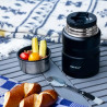 Kinghoff KH 1459 Food Thermos, 500 ml, Stainless Steel, Shatterproof, Black
