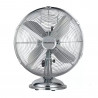 Klausberg KB 7537 Table Fan, 35 cm, 40 W, Stainless Steel, Oscillation, 3 Speeds, Stainless Steel