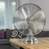 Ventilator de masa Klausberg KB 7538, 40 cm, 55 W, Otel inoxidabil, Oscilatie, 3 viteze, Inox