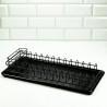 Kinghoff KH 1479 Dish Rack, 50.5 x 24.5 x 9.5 cm, Black