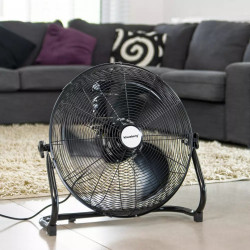 Ανεμιστήρας δαπέδου Klausberg KB 7517, 100W, 45 cm, Μεταλλικός, 3 ταχύτητες, Μαύρο