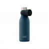Joseph Joseph Loop 81120 Insulated Bottle, 500 ml, Double-walled, Clip-on Lid, Vacuum Insulation, Blue