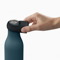 Joseph Joseph Loop 81120 Insulated Bottle, 500 ml, Double-walled, Clip-on Lid, Vacuum Insulation, Blue