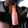 Joseph Joseph Loop 81119 Insulated Bottle, 500 ml, Double-walled with copper lining, Clip-on cap, Vacuum insulation, Coral
