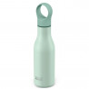 Joseph Joseph Loop 81118 Insulated Bottle, 500 ml, Double-walled with copper lining, Clip-on cap, Vacuum insulation, Green