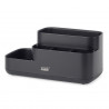 Organizator pentru baie Joseph Joseph EasyStore 70600, 24.9x12 cm, Baza antiderapanta, Fara BPA, Negru