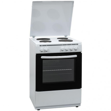 Aragaz Crown 6410A, 65L, 4 arzătoare, 6 programe, 300C, termostat, capac, alb