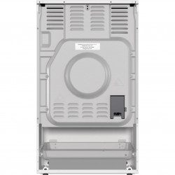 Aragaz electric vitroceramic Gorenje GEC5A61WG, 70 L, 10 functii, Placi ceramice, AquaClean, Silvermatte, Indicator de caldură reziduala, Alb