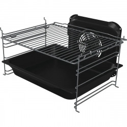 Aragaz electric vitroceramic Gorenje GEC5A61WG, 70 L, 10 functii, Placi ceramice, AquaClean, Silvermatte, Indicator de caldură reziduala, Alb