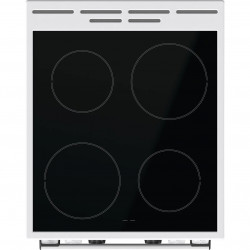 Готварска печка Gorenje GEC5C42WG, 70 л, 10 функции, HiLight нагревателни зони, LED дисплей, AquaClean, Silvermatte, Бял