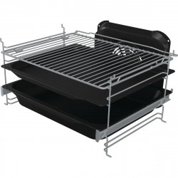 Aragaz Gorenje GEC5C42WG, 70L, 4 plite, 10 programe, 275C, display LED, Clasa A, Alb