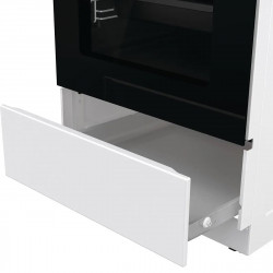 Aragaz Gorenje GEC5C42WG, 70L, 4 plite, 10 programe, 275C, display LED, Clasa A, Alb