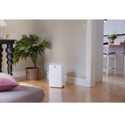 Woods MRD10G Dehumidifier, Up to 40 m², For Bathrooms, 10 L/24 H, Timer, Adjustable Airflow, Hygrostat, White