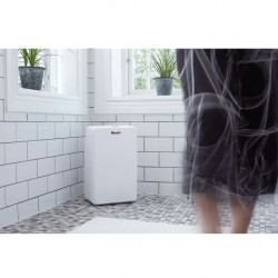 Woods MRD10G Dehumidifier, Up to 40 m², For Bathrooms, 10 L/24 H, Timer, Adjustable Airflow, Hygrostat, White