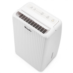 Woods MRD10G Dehumidifier, Up to 40 m², For Bathrooms, 10 L/24 H, Timer, Adjustable Airflow, Hygrostat, White