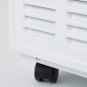 Woods SW-38FW Dehumidifier, Up to 140 m², 336 m³, 19 L/24 h, For garages and basements, Hygrostat, i-EcoDefrost, Casters, White