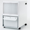 Woods SW-22FW Dehumidifier, Up to 100 m², 336 m³, 13.5 L/24 h, For garages and basements, Hygrostat, i-EcoDefrost, Casters, White