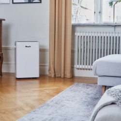 Влагоуловител Woods MRD20GW, До 70 м2, 175 m3, 3.8L, 20l/24ч, WiFi, Хидростат, Бял