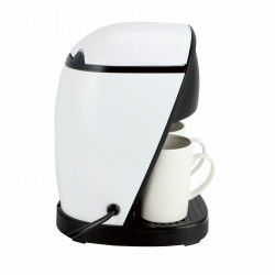 Cafetiera Rosberg R51170E, 450W, 250ml, 2 cani, Filtru permanent, Alb