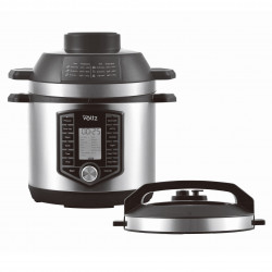 Multicooker si Air Fryer 2in1 Oliver Voltz OV51985G6, 6L, 1500W, 44 functii, 12 programe, Inox