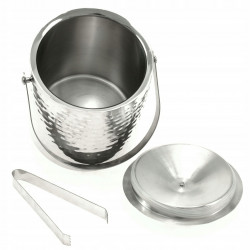 Kinghoff KH 1503 Ice Cream Maker, 1.5 liters, Textured, Double-walled, Handle, Stainless Steel