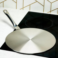 Kinghoff KH 1710 Induction Cooktop Adapter, 28 cm, Universal, Stainless Steel