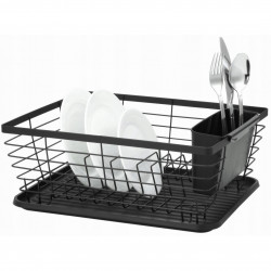 Kinghoff KH 1715 Dish Rack, Cutlery Holder, 36x30 cm, Gray