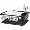 Kinghoff KH 1715 Dish Rack, Cutlery Holder, 36x30 cm, Gray