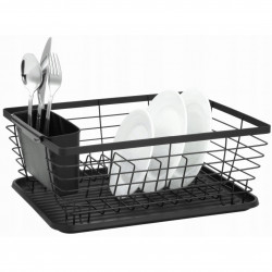 Kinghoff KH 1715 Dish Rack, Cutlery Holder, 36x30 cm, Gray