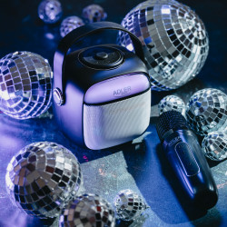 Adler AD 1199 Karaoke Speaker with Microphone, Wireless, 8-hour battery life, USB-C, Bluetooth 5.1, Black