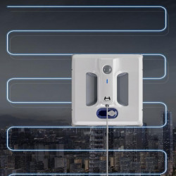 HUTT A1 Window Cleaning Robot, 150 ml, 6000 Pa, AI Sensors, Quad Spray, White