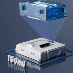 HUTT A1 Window Cleaning Robot, 150 ml, 6000 Pa, AI Sensors, Quad Spray, White