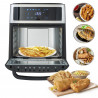 Resigilat: Friteuza/cuptor cu aer cald Air Fryer Adler AD 6309, 2500W, 13 L, 8 programe, Start intarziat, Inox/Negru