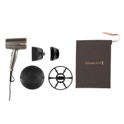 Remington ONE D6077 Hair Dryer, 2000W, Ionization, 120 km/h Airflow, Cool Shot, Thermacare, Gray/Pink